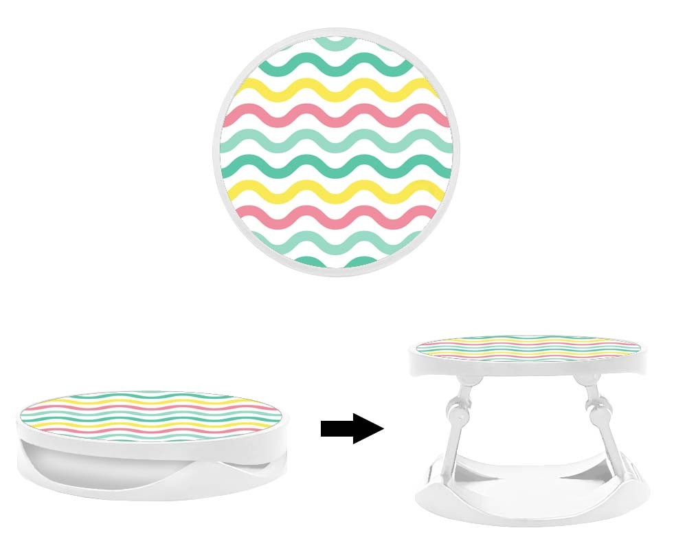 Grip imprimé | Design Vagues colorees