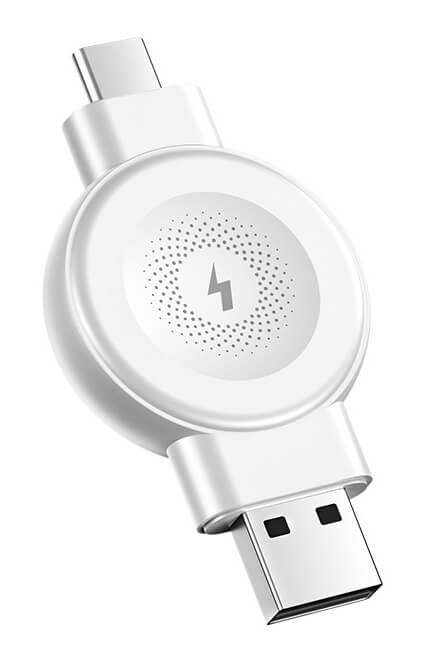 Chargeur Apple Watch 2,5W USB/USB-C - Blanc