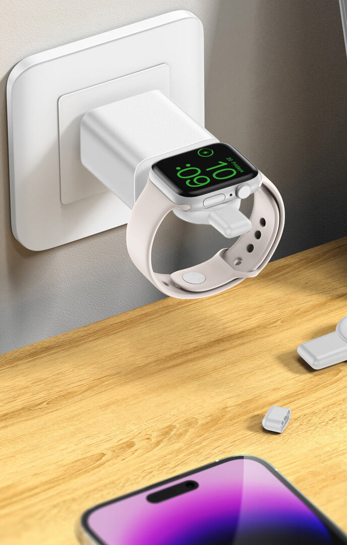 Chargeur Apple Watch 2,5W USB/USB-C - Blanc