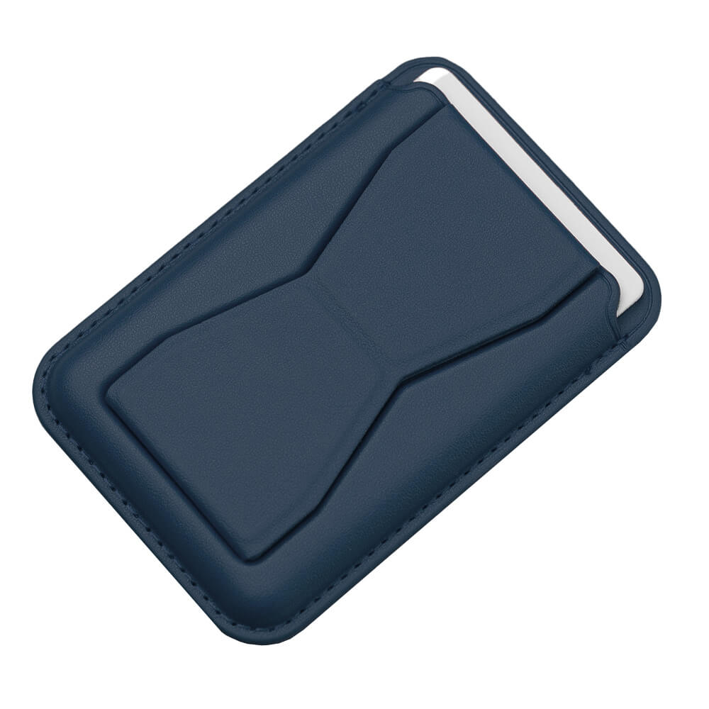 Grip Porte-cartes avec Support Pliable - Bleu