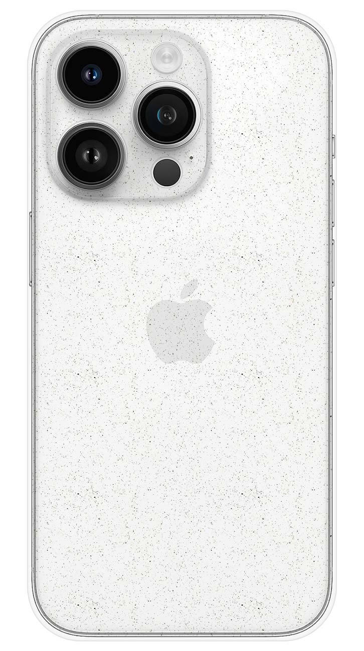 Coque silicone transparente pailletée