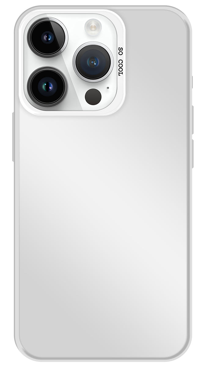 Coque So Cool effet métallisé Argent