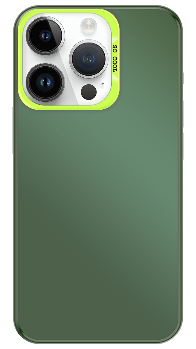 Coque So Cool effet métallisé Vert