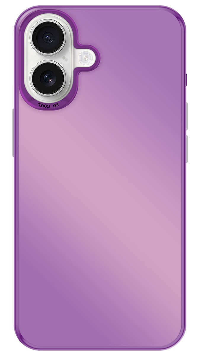 Coque So Cool effet métallisé Apple iPhone 16 - Violet