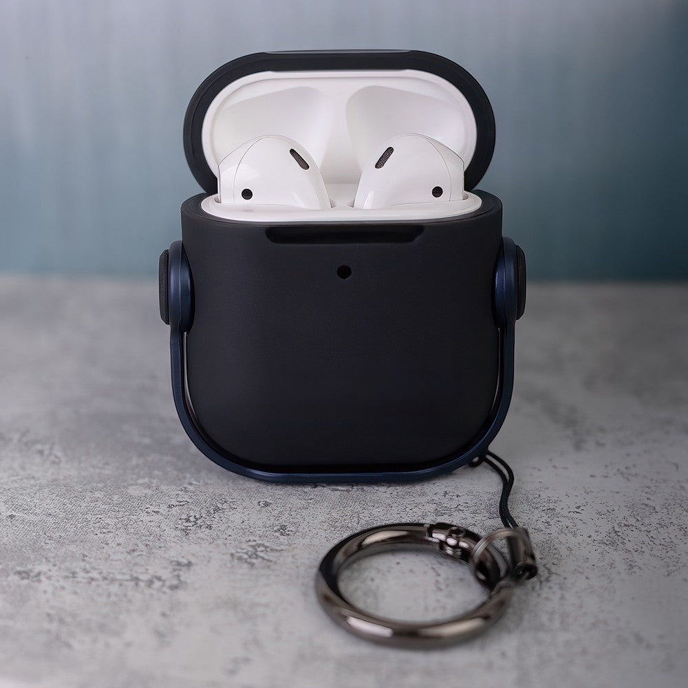 Coque pour AirPods / AirPods 2 Bleu marine Casque