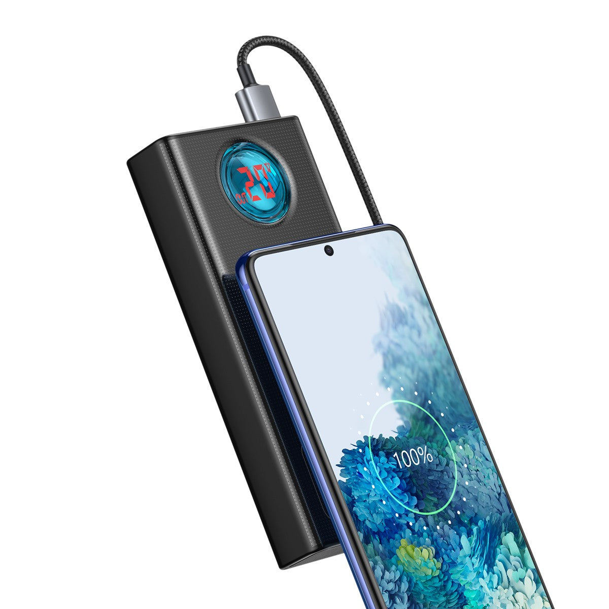 Batterie externe Power Bank Baseus Amblight 65W 30000mAh noir