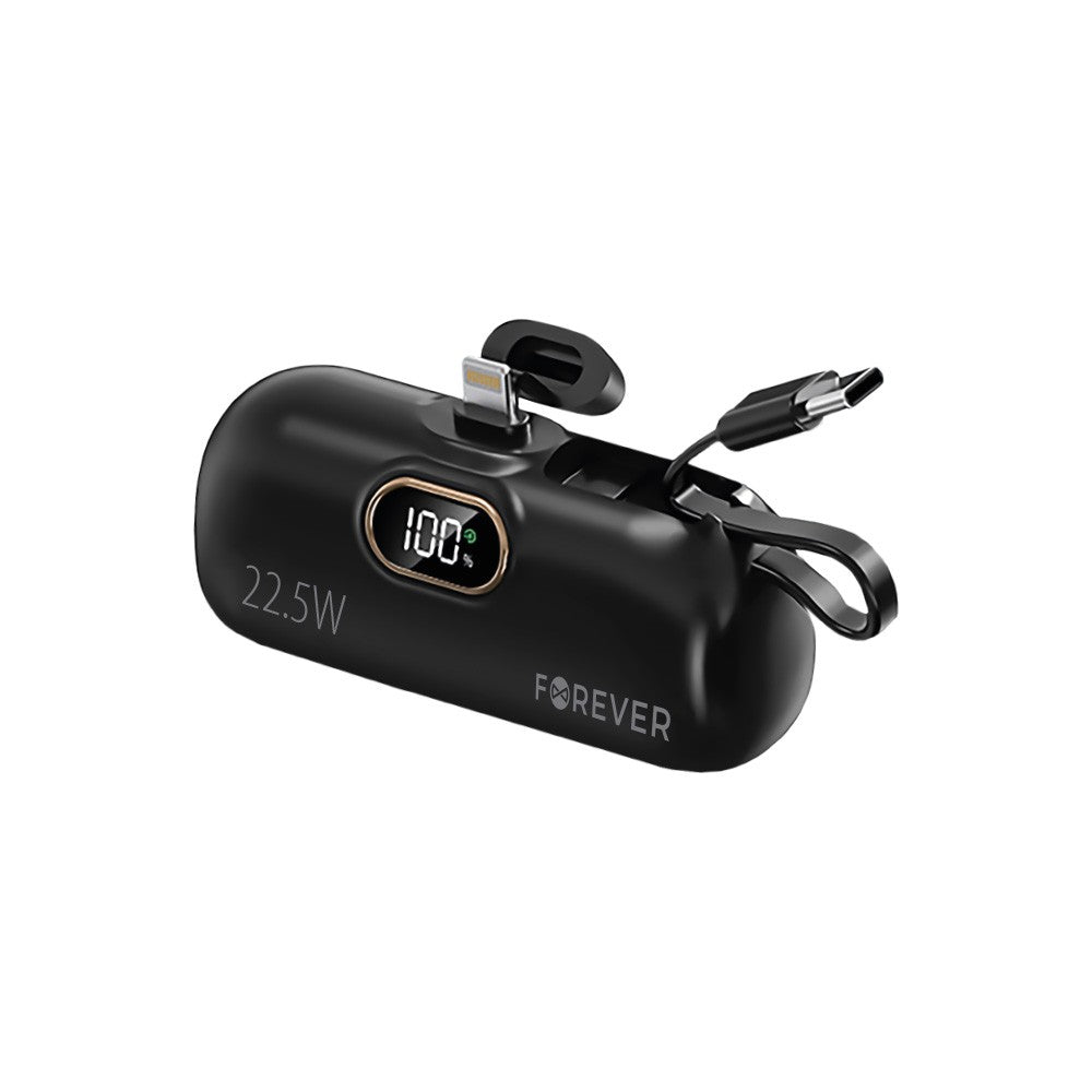 Batterie externe Power Bank Forever mini MTB-100 5000 mAh 22.5W Lightning Noir