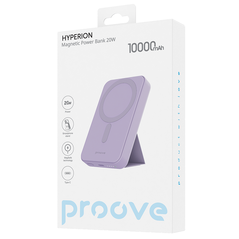 Batterie externe Power Bank Proove Hyperion 10000mAh 20W Violet