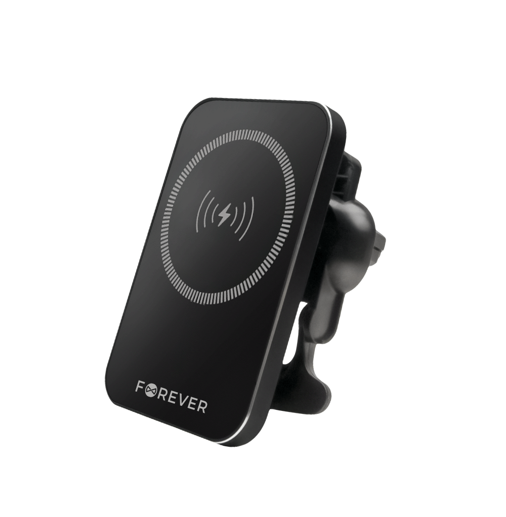 Forever support voiture pour ventilateur MACH-100 magnétique with wireless charging noir 15W