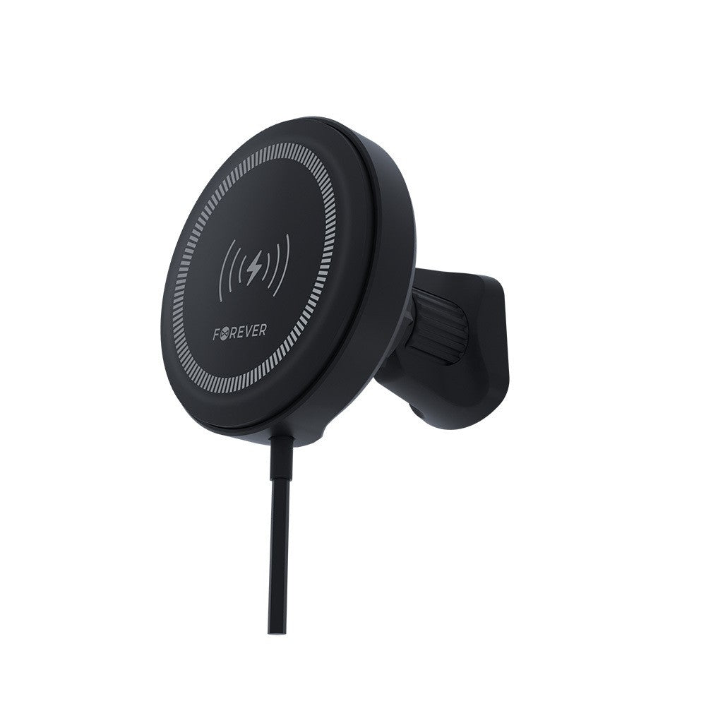 Forever support voiture pour ventilateur MACH-300 magnétique with wireless charging noir Qi2 15W