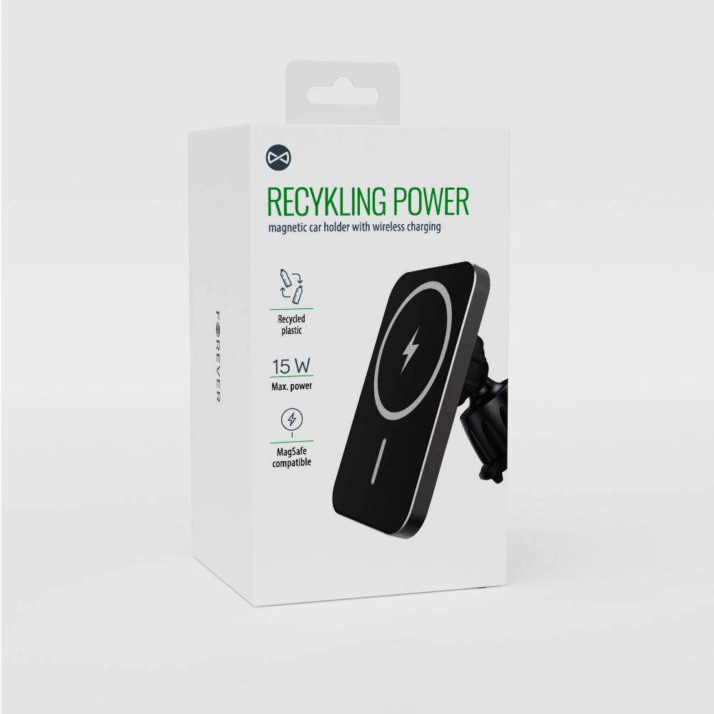 Forever recycling support voiture with inductive charging, compatible with MagSafe RUS138-MS-01