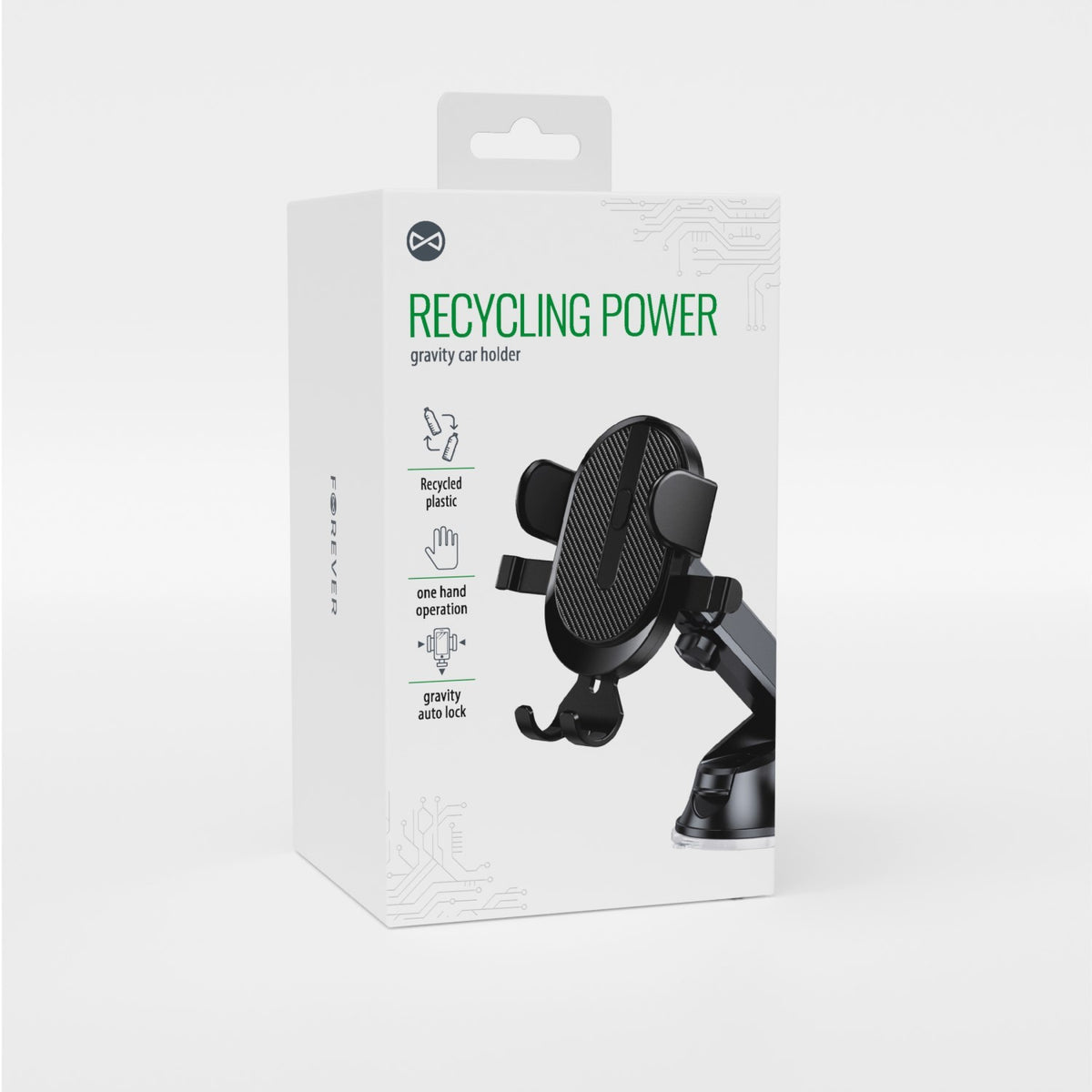 Forever recycling gravity support voiture for a windshield RUS36-G-S