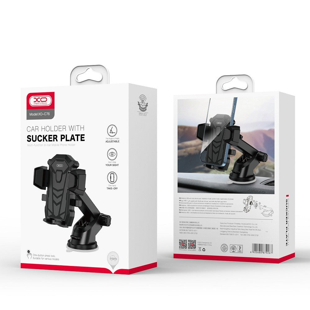 XO support voiture C76 noir with suction cup
