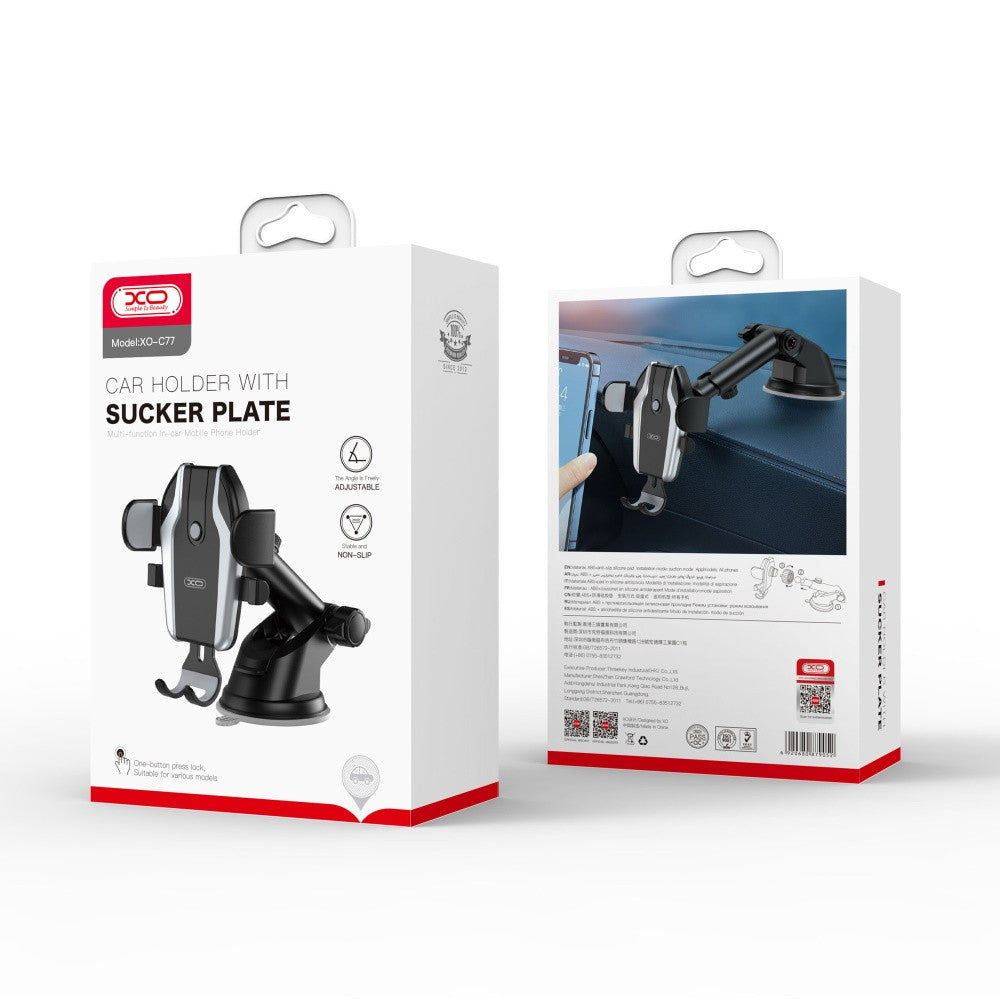 XO support voiture C77 noir with suction cup