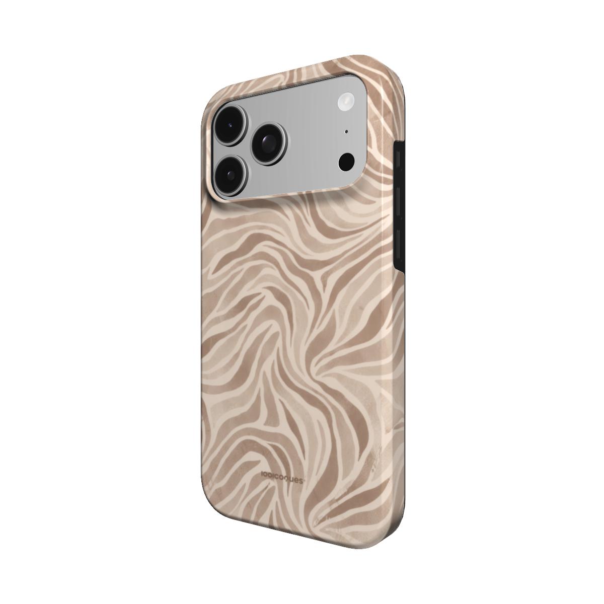 Coque Prestige Dune vue de trois quarts, avec le rebord de la coque