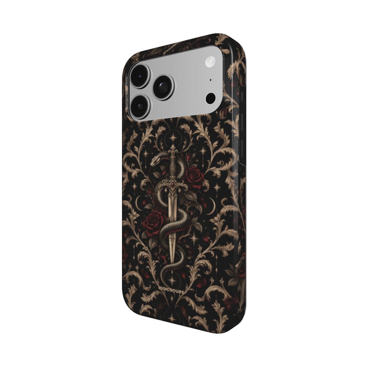 Coque Prestige Venin vue de trois quarts, avec le rebord de la coque
