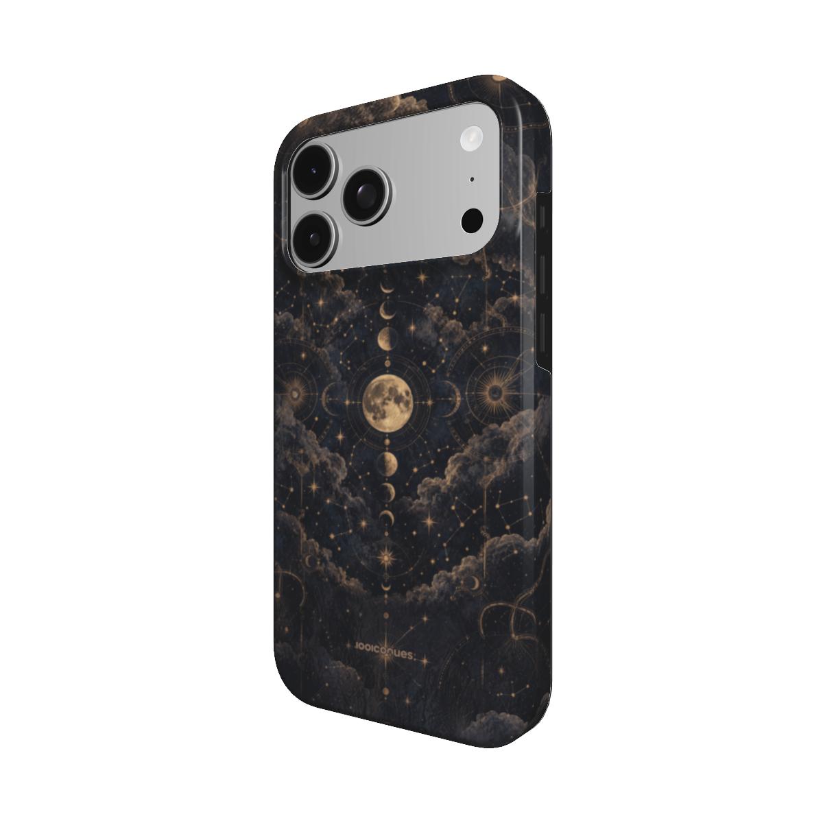 Coque Prestige Éclipse vue de trois quarts, avec le rebord de la coque