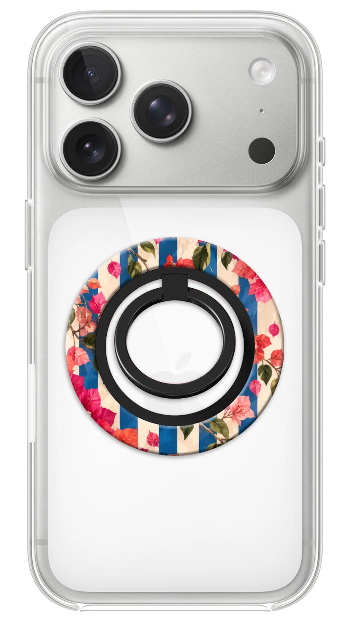 Bague Téléphone Magnétique Prestige Bougainvillier, bague magnétique fixée au dos du téléphone, pour une prise en main sûre et un support vidéo pratique