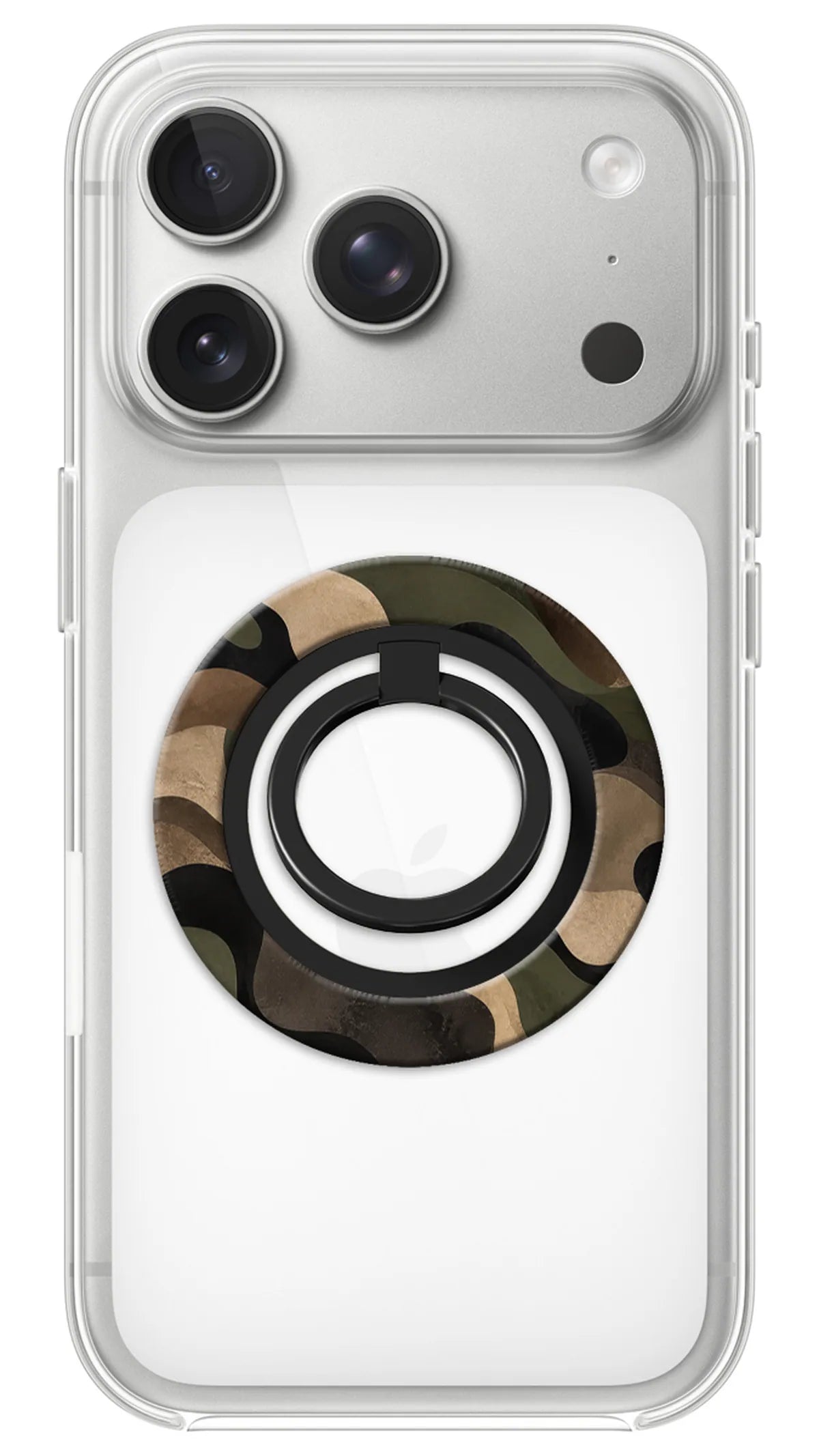 Bague Téléphone Magnétique Prestige Camo, bague magnétique fixée au dos du téléphone, pour une prise en main sûre et un support vidéo pratique