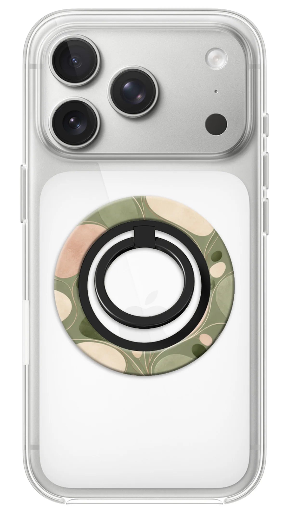 Bague Téléphone Magnétique Prestige Galet, bague magnétique fixée au dos du téléphone, pour une prise en main sûre et un support vidéo pratique