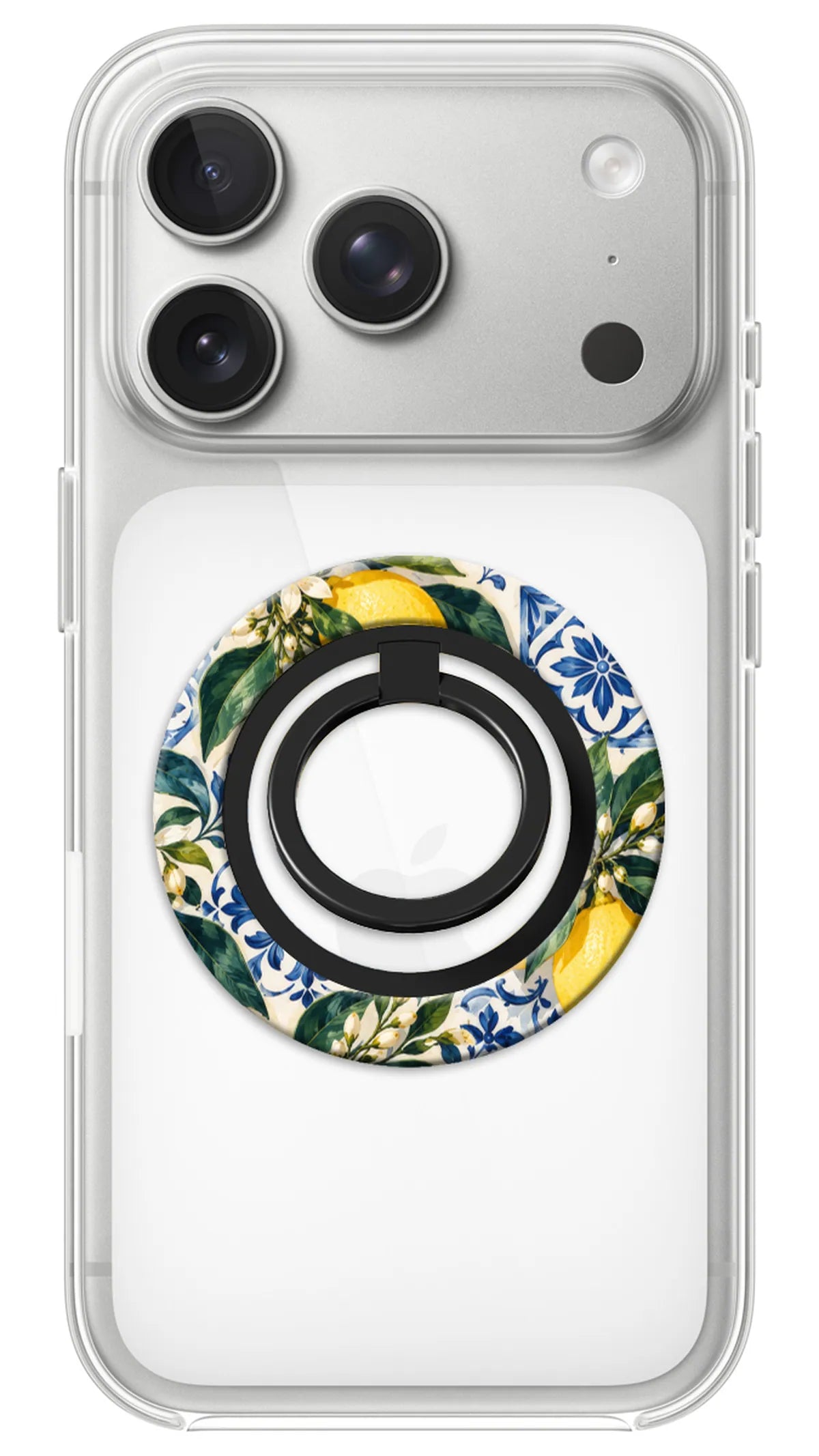 Bague Téléphone Magnétique Prestige Limone, bague magnétique fixée au dos du téléphone, pour une prise en main sûre et un support vidéo pratique