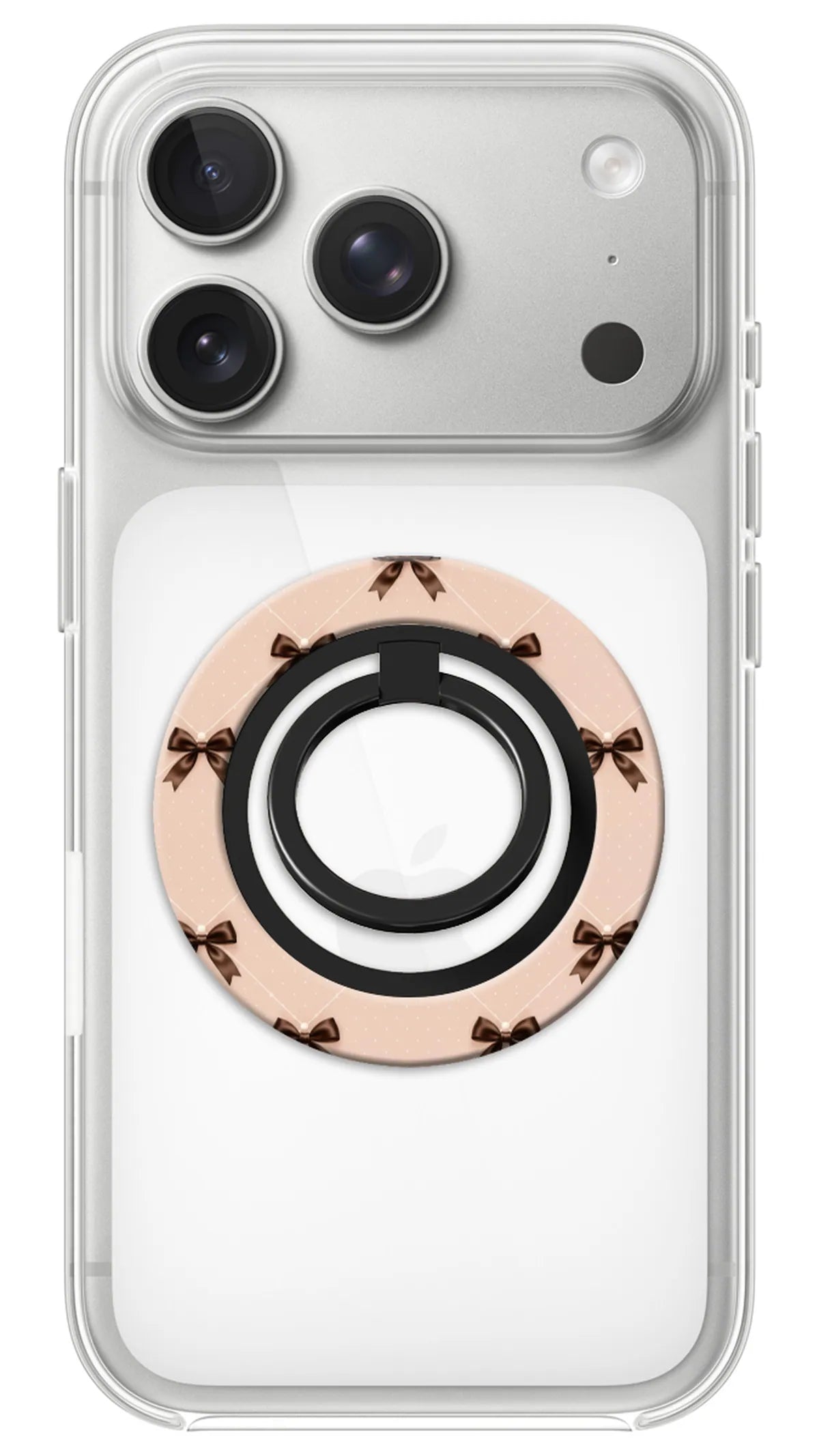 Bague Téléphone Magnétique Prestige Mini Nœuds, bague magnétique fixée au dos du téléphone, pour une prise en main sûre et un support vidéo pratique