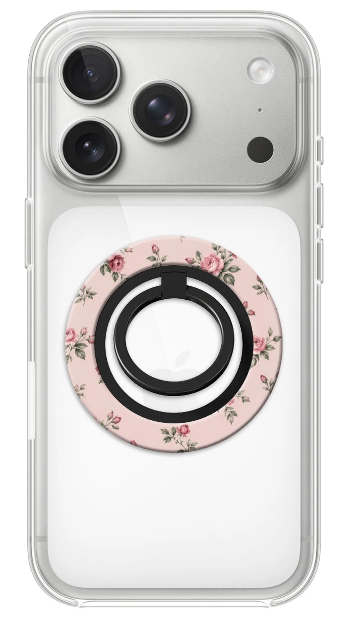 Bague Téléphone Magnétique Prestige Mini Rose, bague magnétique fixée au dos du téléphone, pour une prise en main sûre et un support vidéo pratique
