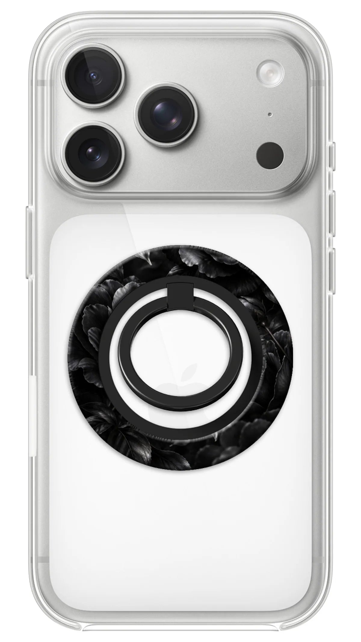 Bague Téléphone Magnétique Prestige Minuit, bague magnétique fixée au dos du téléphone, pour une prise en main sûre et un support vidéo pratique