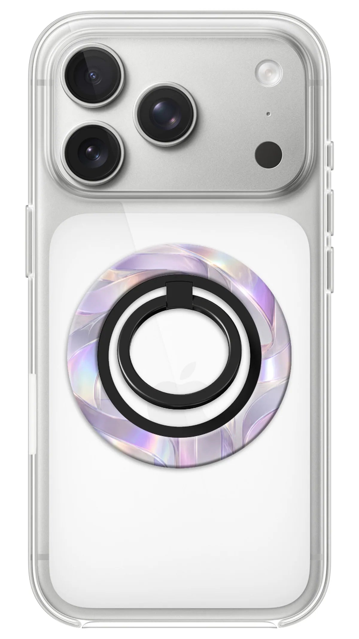 Bague Téléphone Magnétique Prestige Opale, bague magnétique fixée au dos du téléphone, pour une prise en main sûre et un support vidéo pratique
