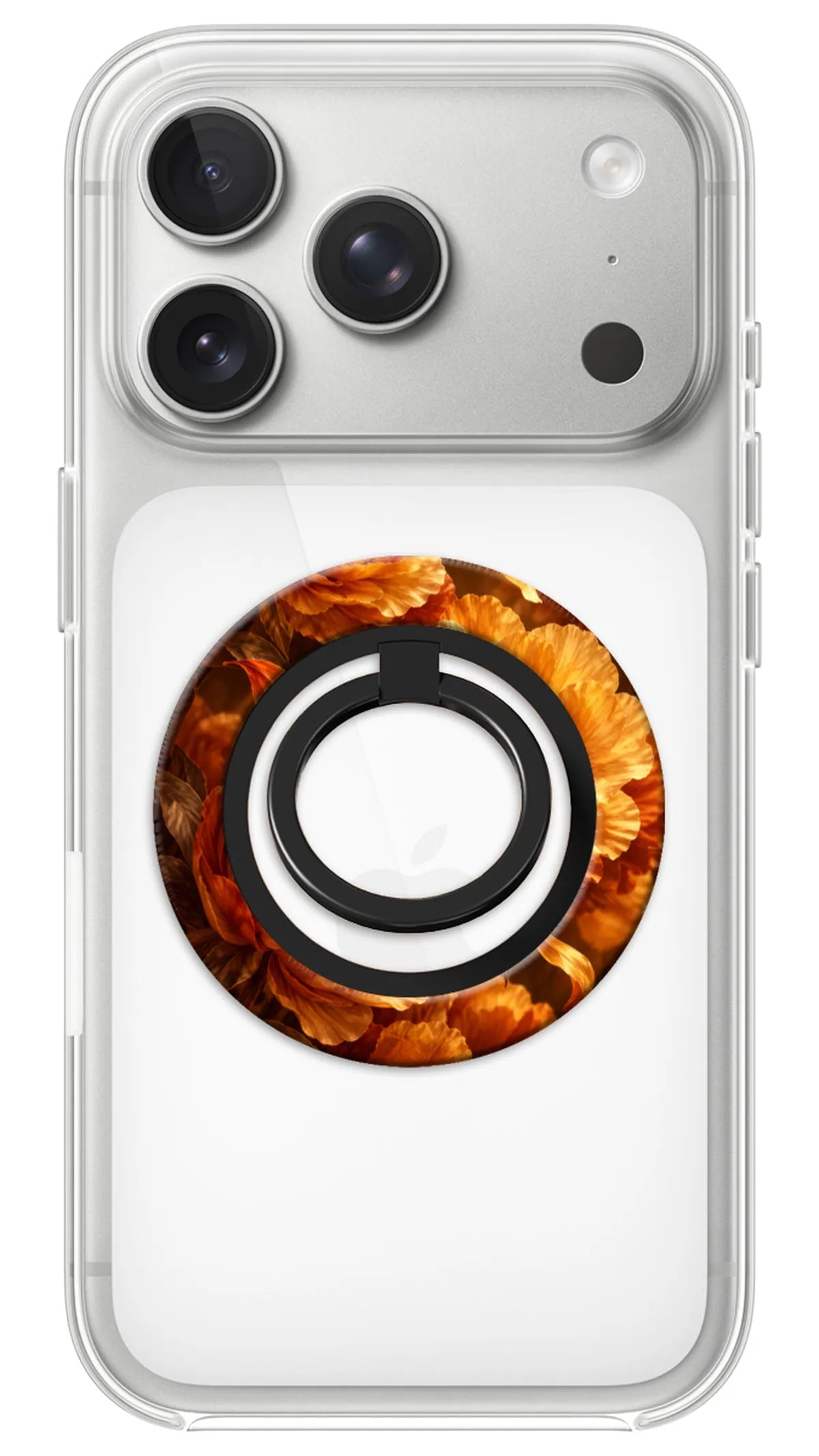 Bague Téléphone Magnétique Prestige Safran, bague magnétique fixée au dos du téléphone, pour une prise en main sûre et un support vidéo pratique