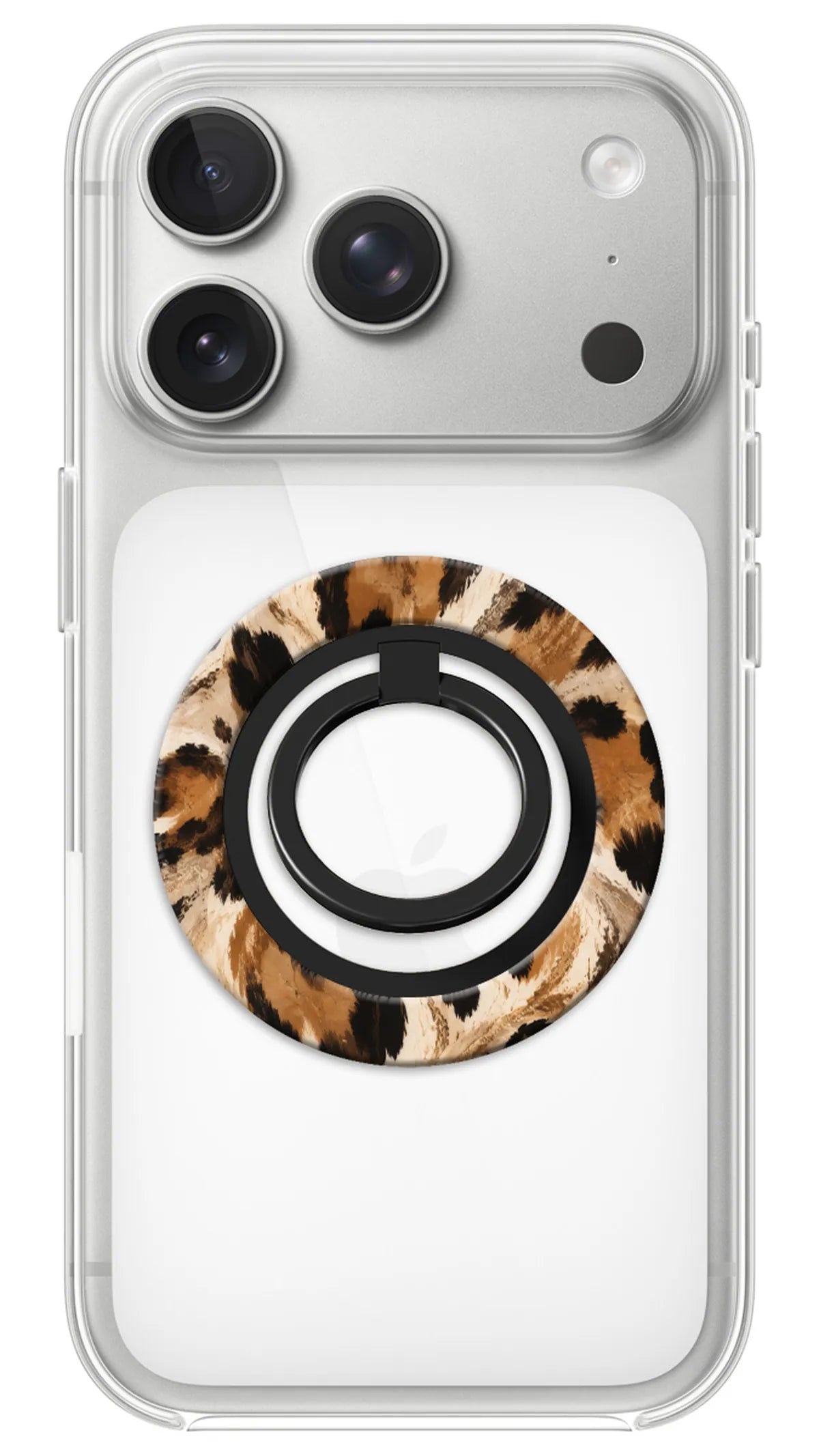 Bague Téléphone Magnétique Prestige Savane, bague magnétique fixée au dos du téléphone, pour une prise en main sûre et un support vidéo pratique