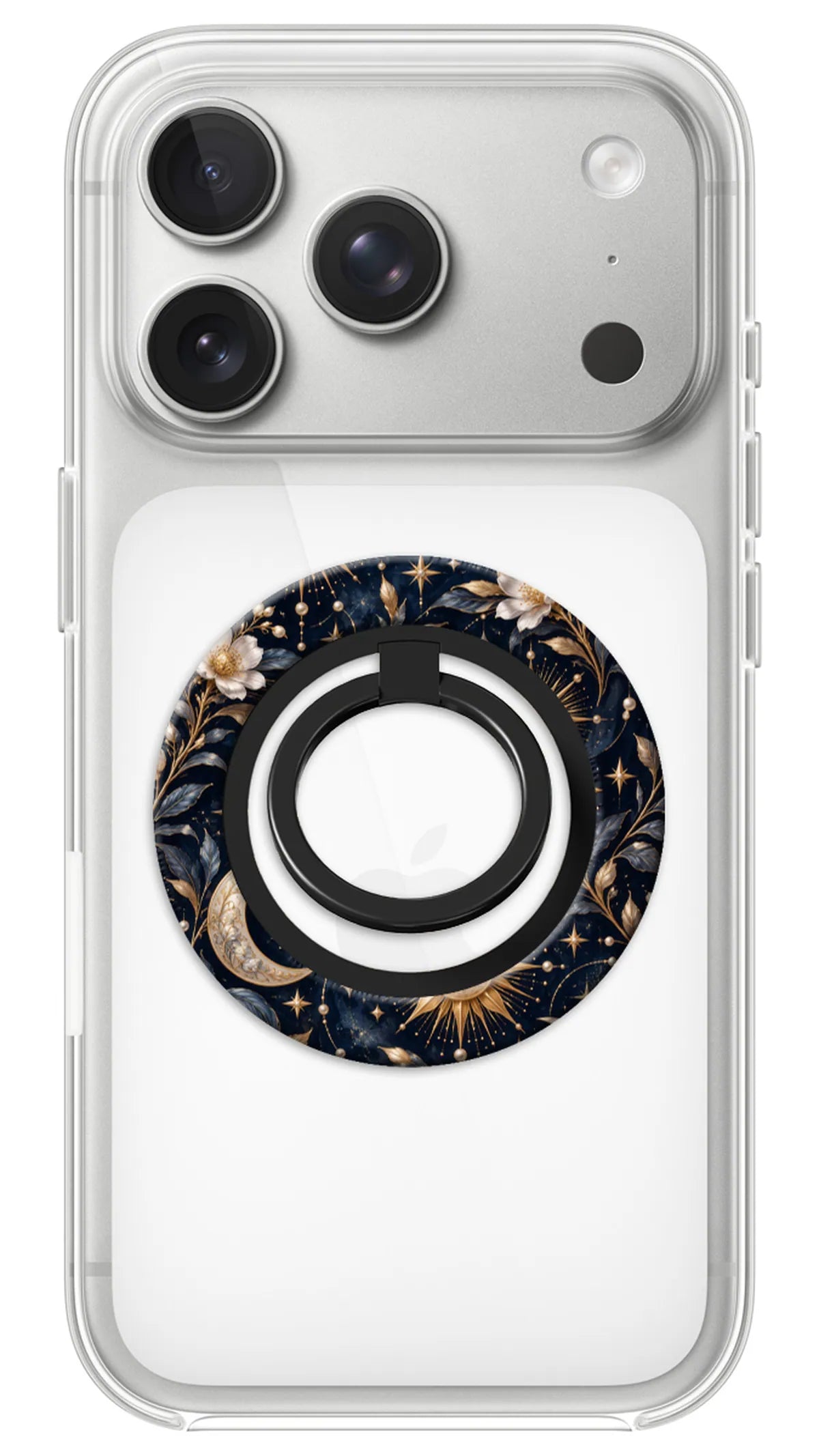 Bague Téléphone Magnétique Prestige Solstice, bague magnétique fixée au dos du téléphone, pour une prise en main sûre et un support vidéo pratique