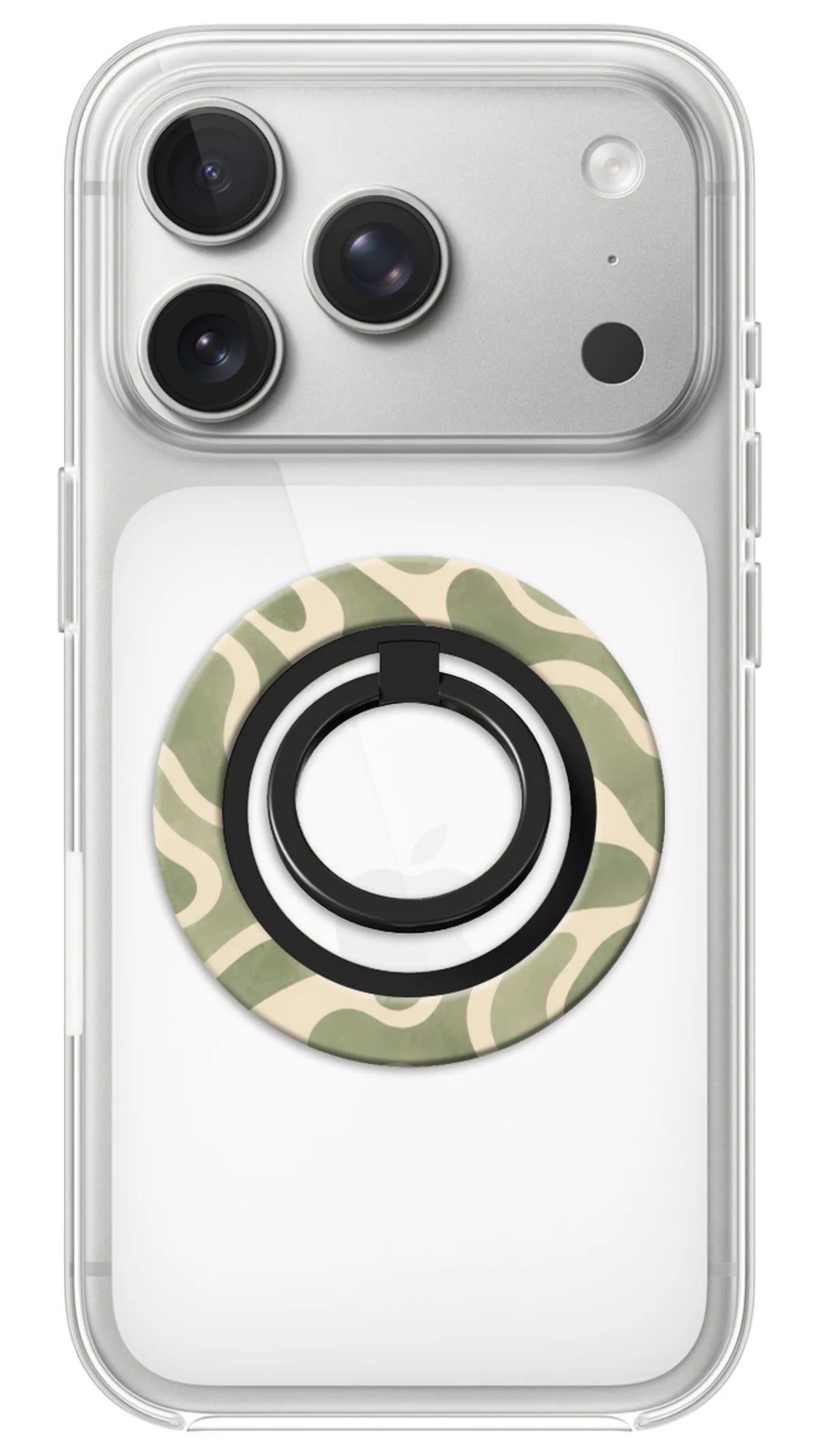 Bague Téléphone Magnétique Prestige Topo Sauge, bague magnétique fixée au dos du téléphone, pour une prise en main sûre et un support vidéo pratique