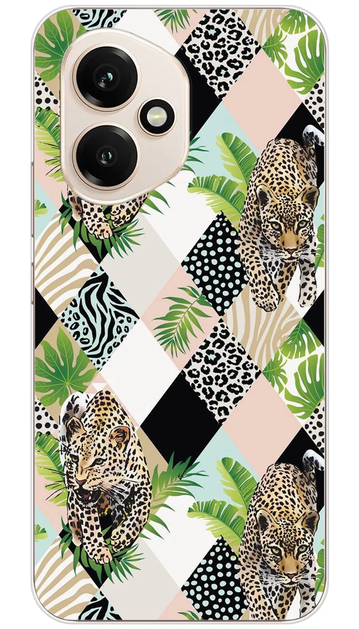 Coque Huawei Léopard losange - Honor 400