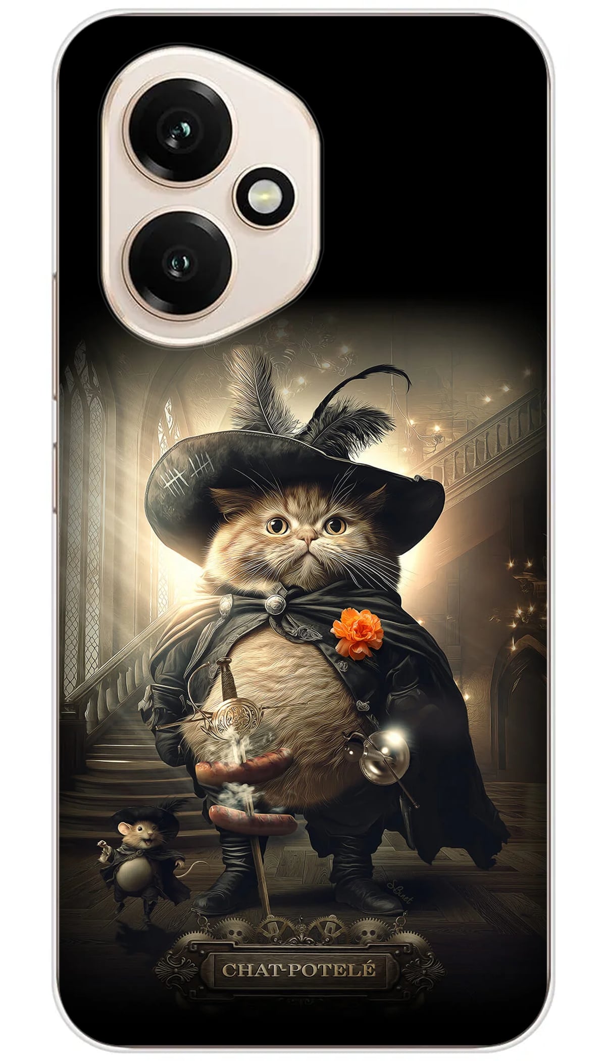 Coque Huawei SB Chat-Potelé - Honor 400
