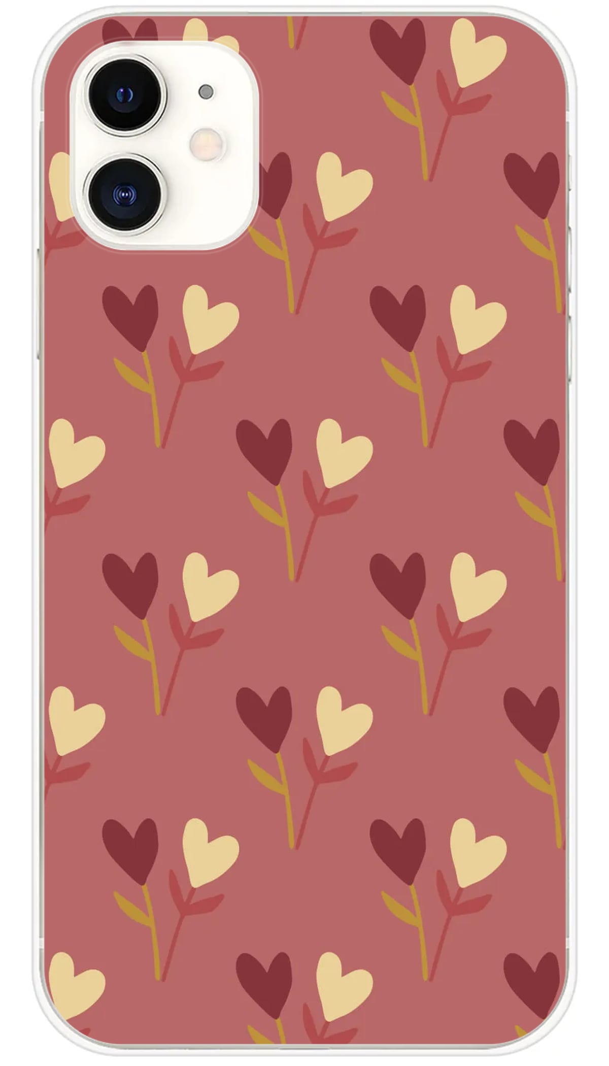 Coque iPhone Brindilles de cœurs - iPhone 11