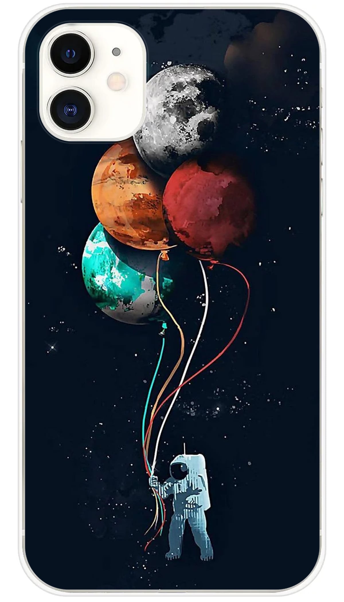 Coque iPhone Cosmonaute aux Ballons - iPhone 11