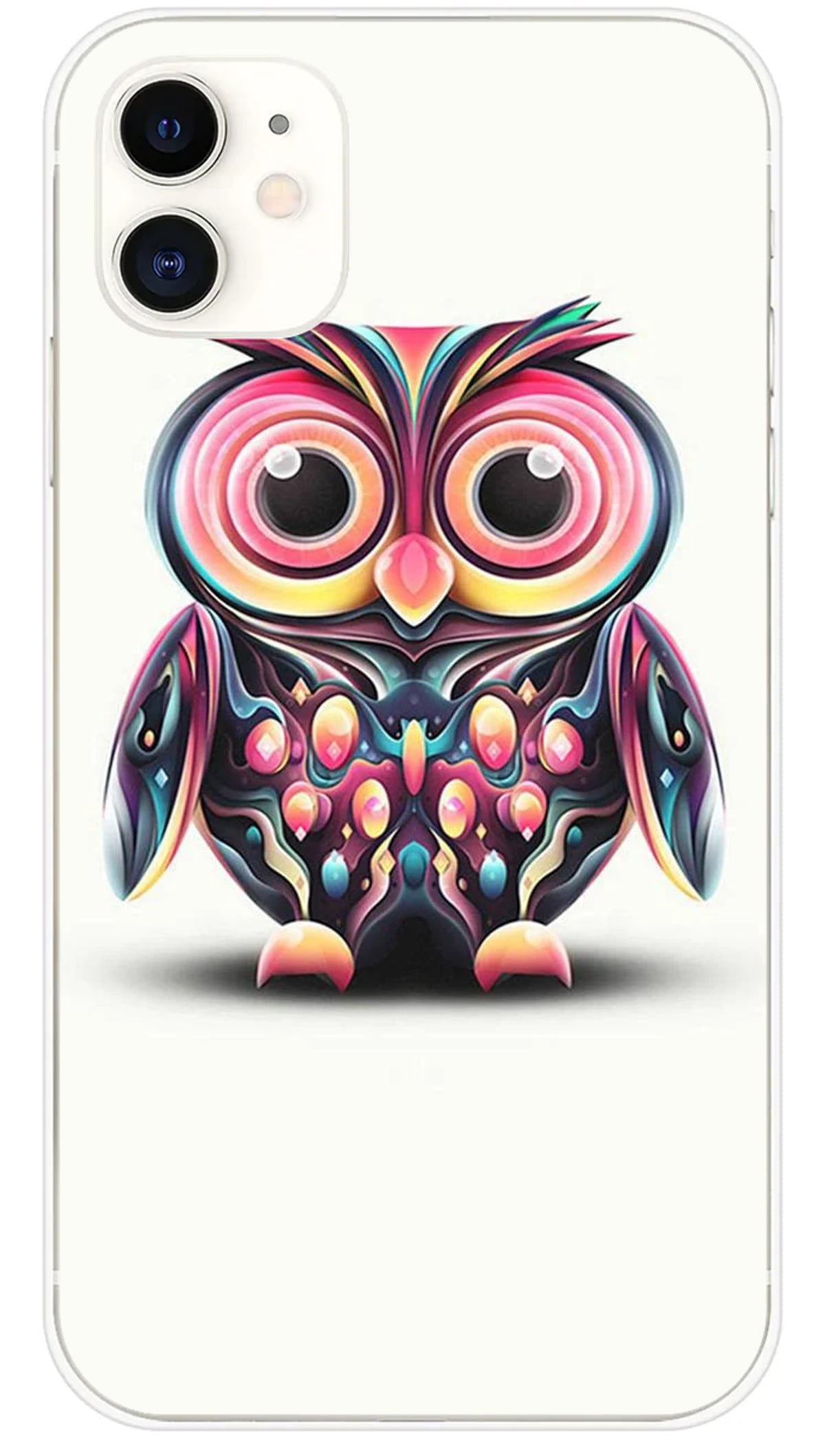 Coque iPhone Hiboux coloré - iPhone 11