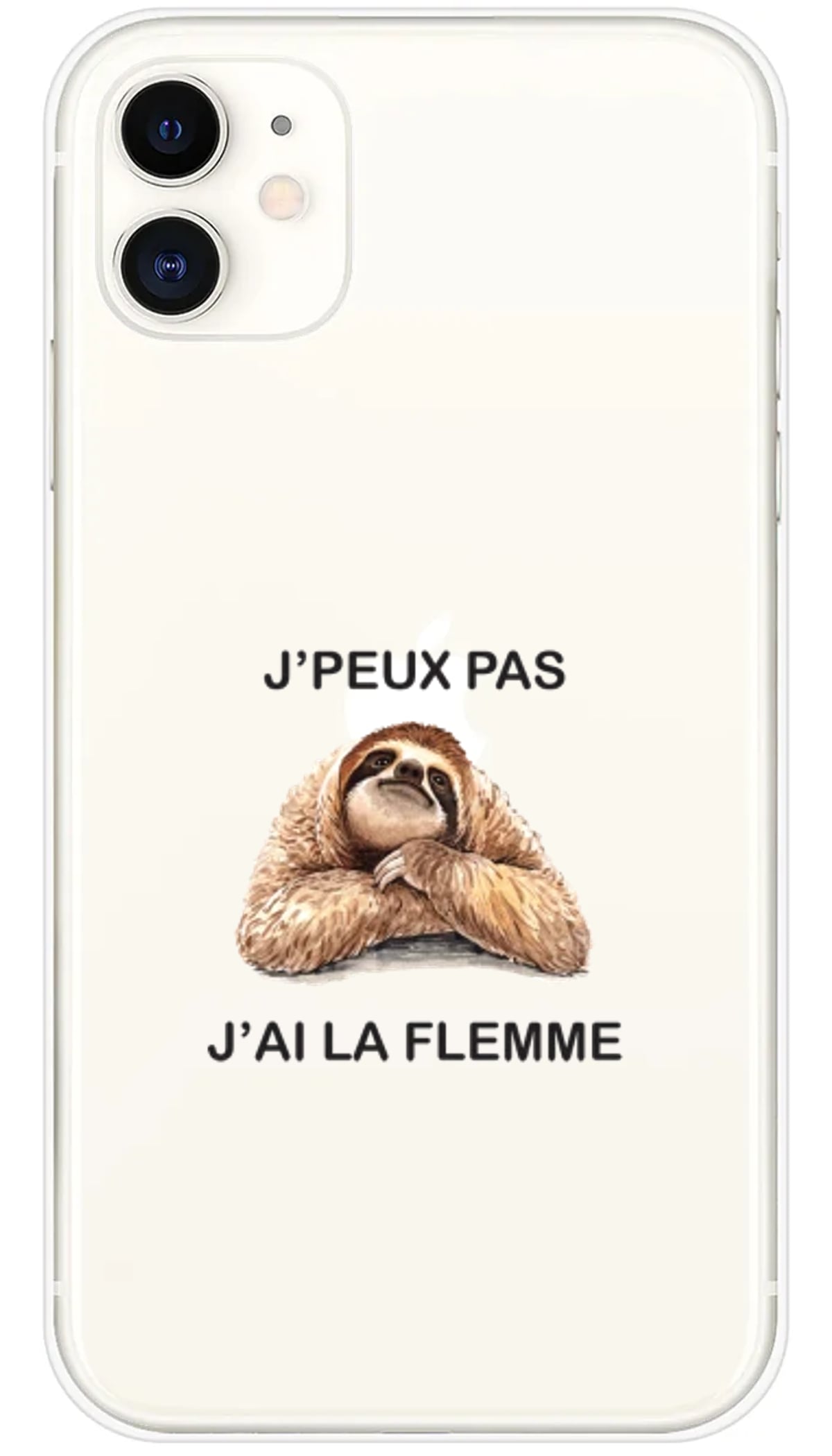Coque iPhone J'peux pas j'ai la flemme - iPhone 11