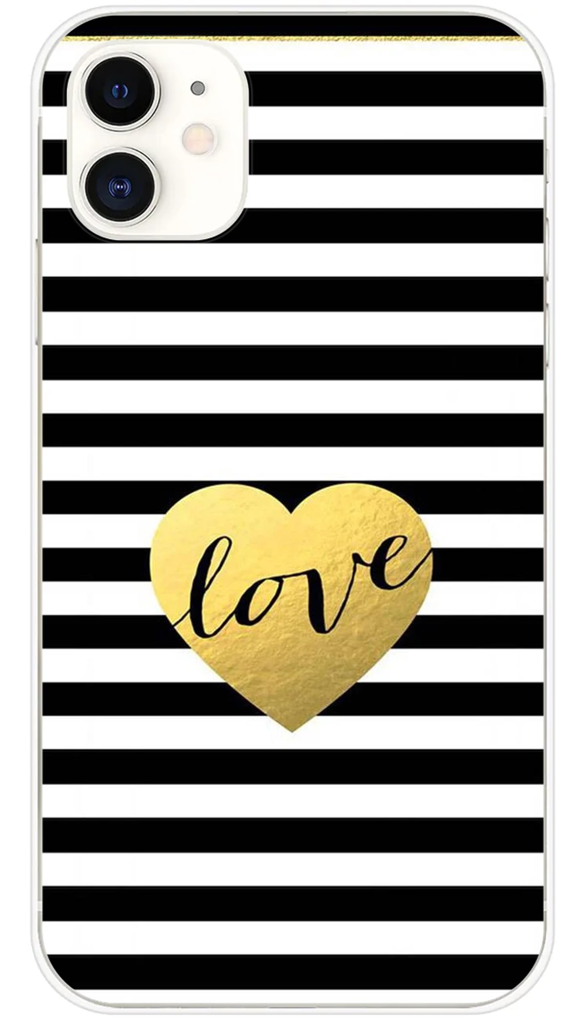 Coque iPhone Love bariolé - iPhone 11