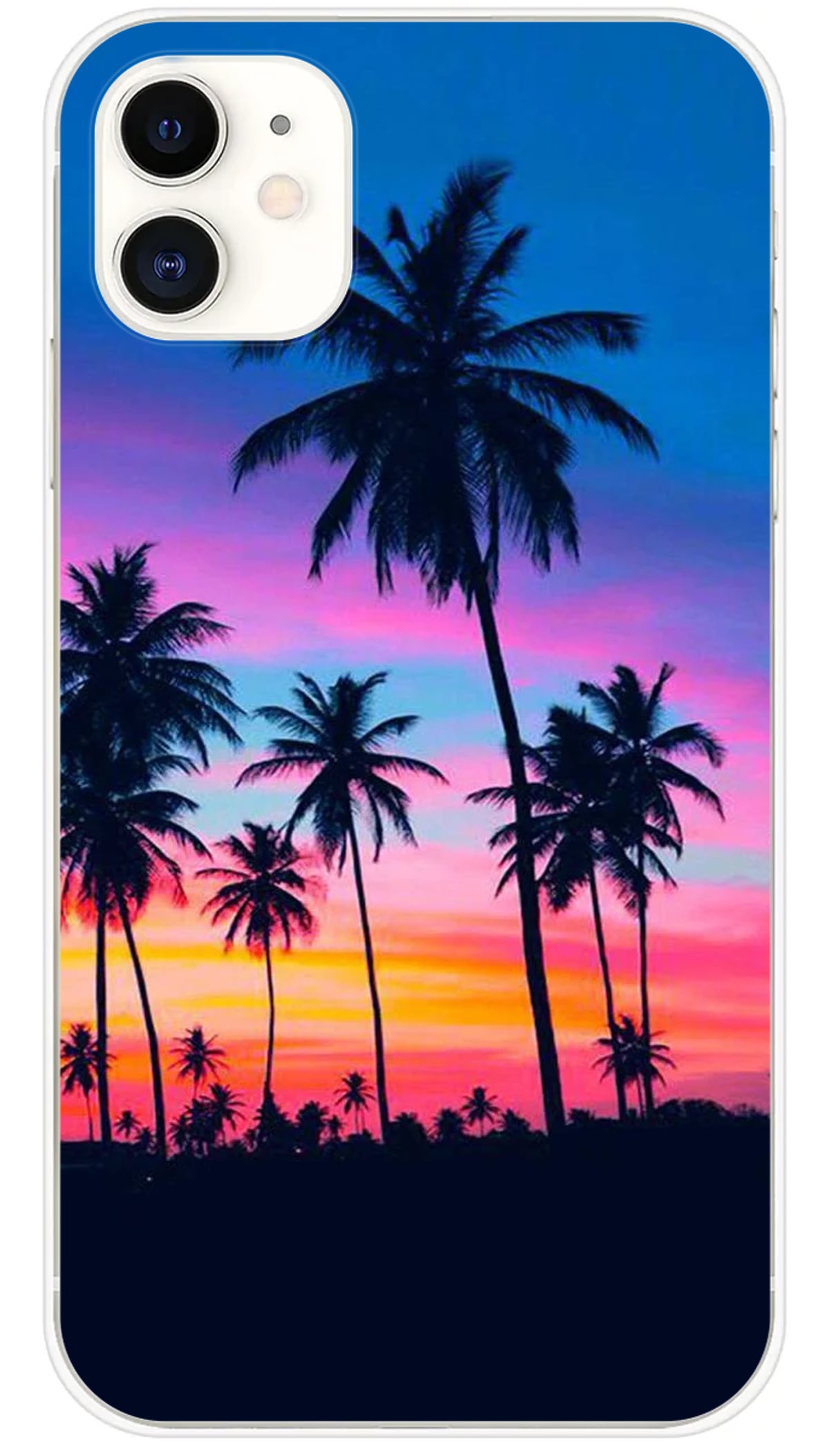 Coque iPhone Palmiers colorés - iPhone 11