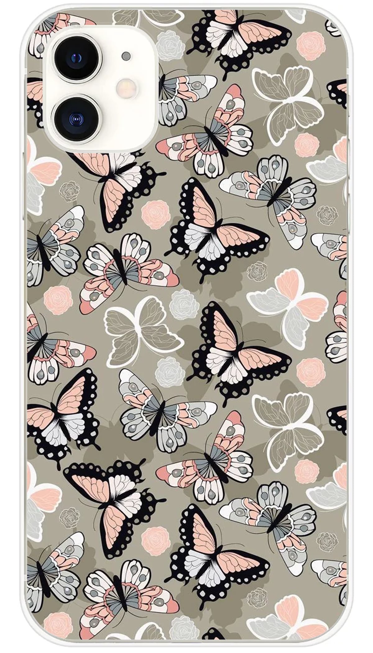 Coque iPhone Papillons Vintage - iPhone 11
