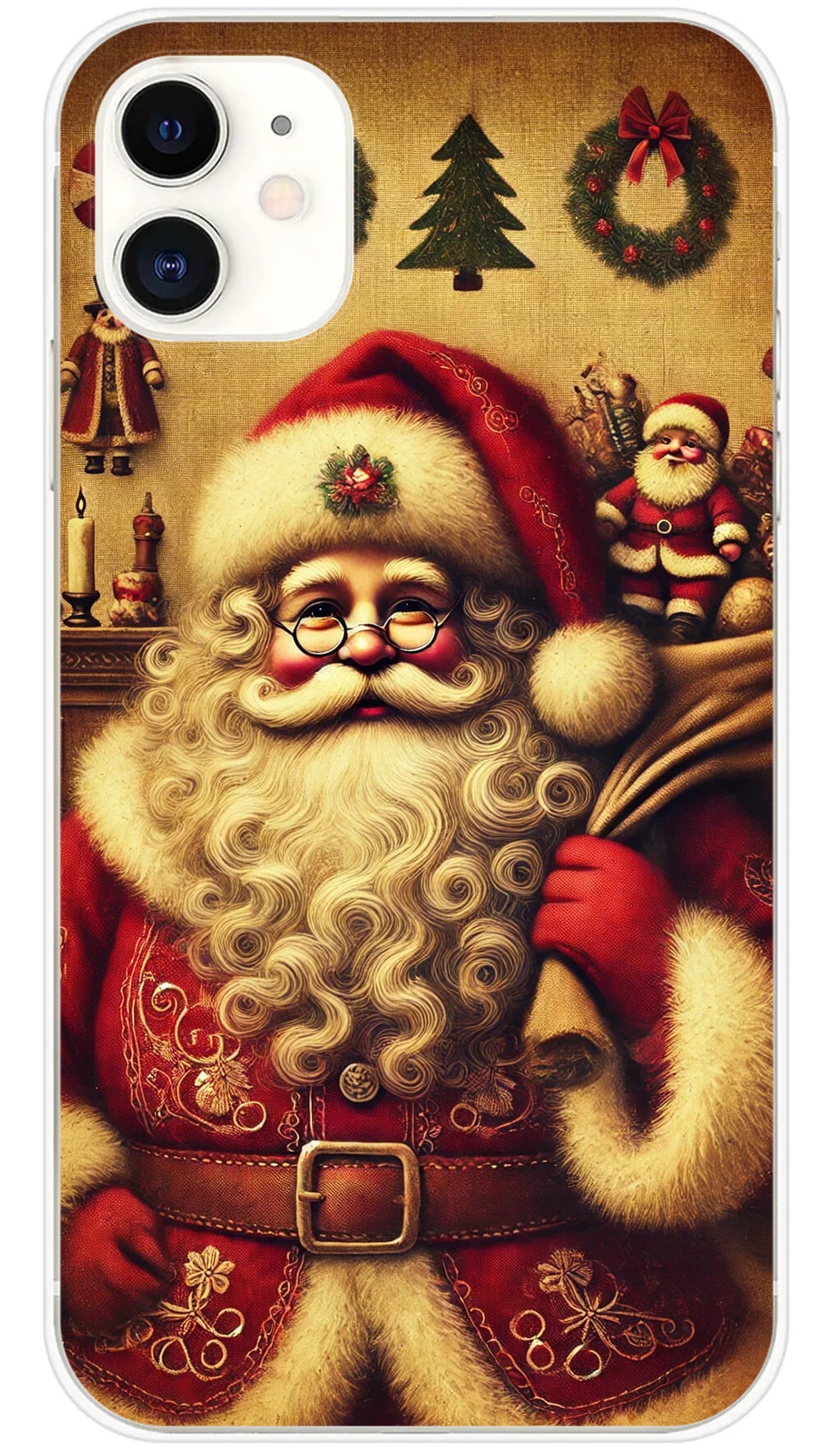 Coque iPhone Père Noël Vintage - iPhone 11