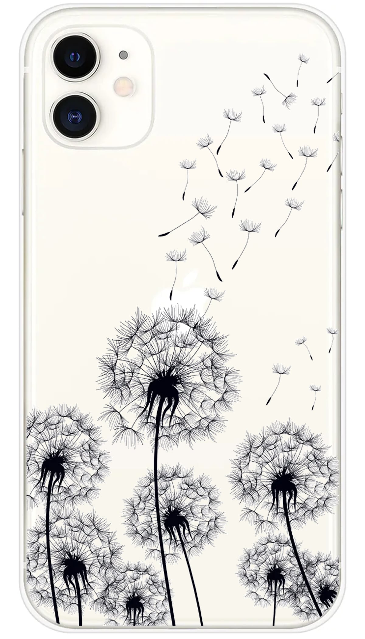 Coque iPhone Pissenlits Noir - iPhone 11