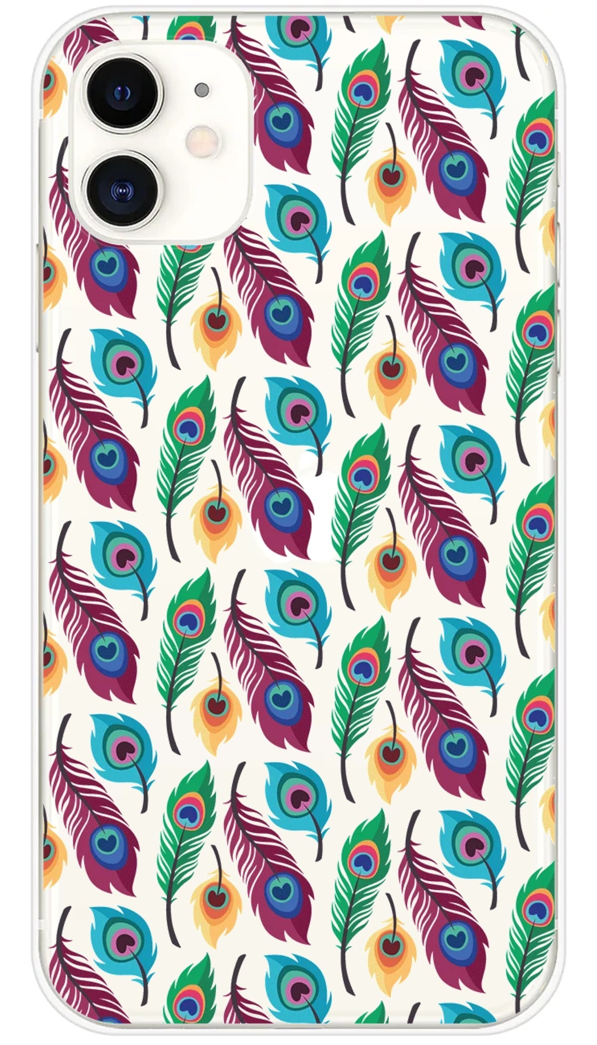 Coque iPhone Plume de Paon - iPhone 11