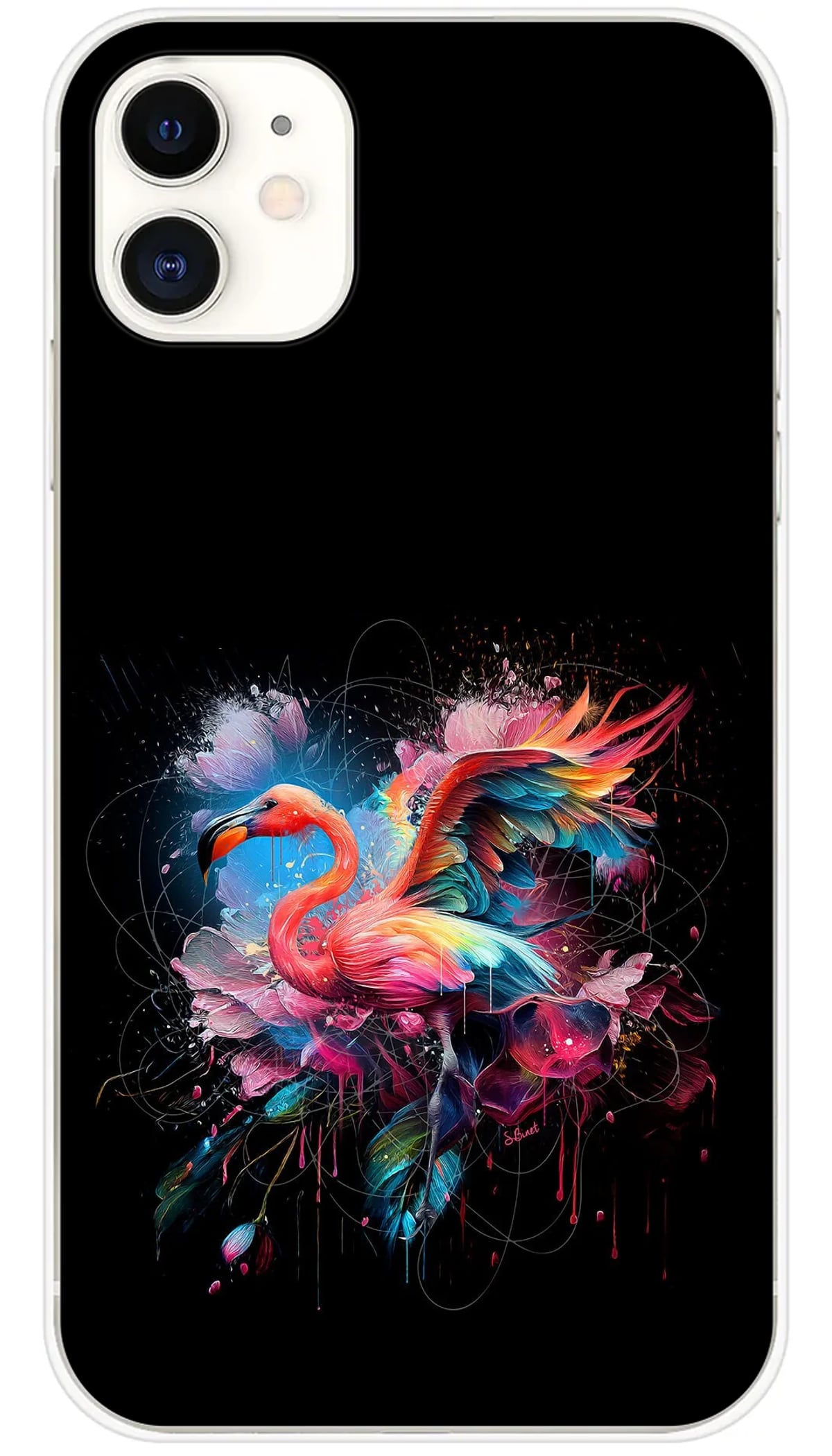Coque iPhone SB Flamant Rose Color - iPhone 11
