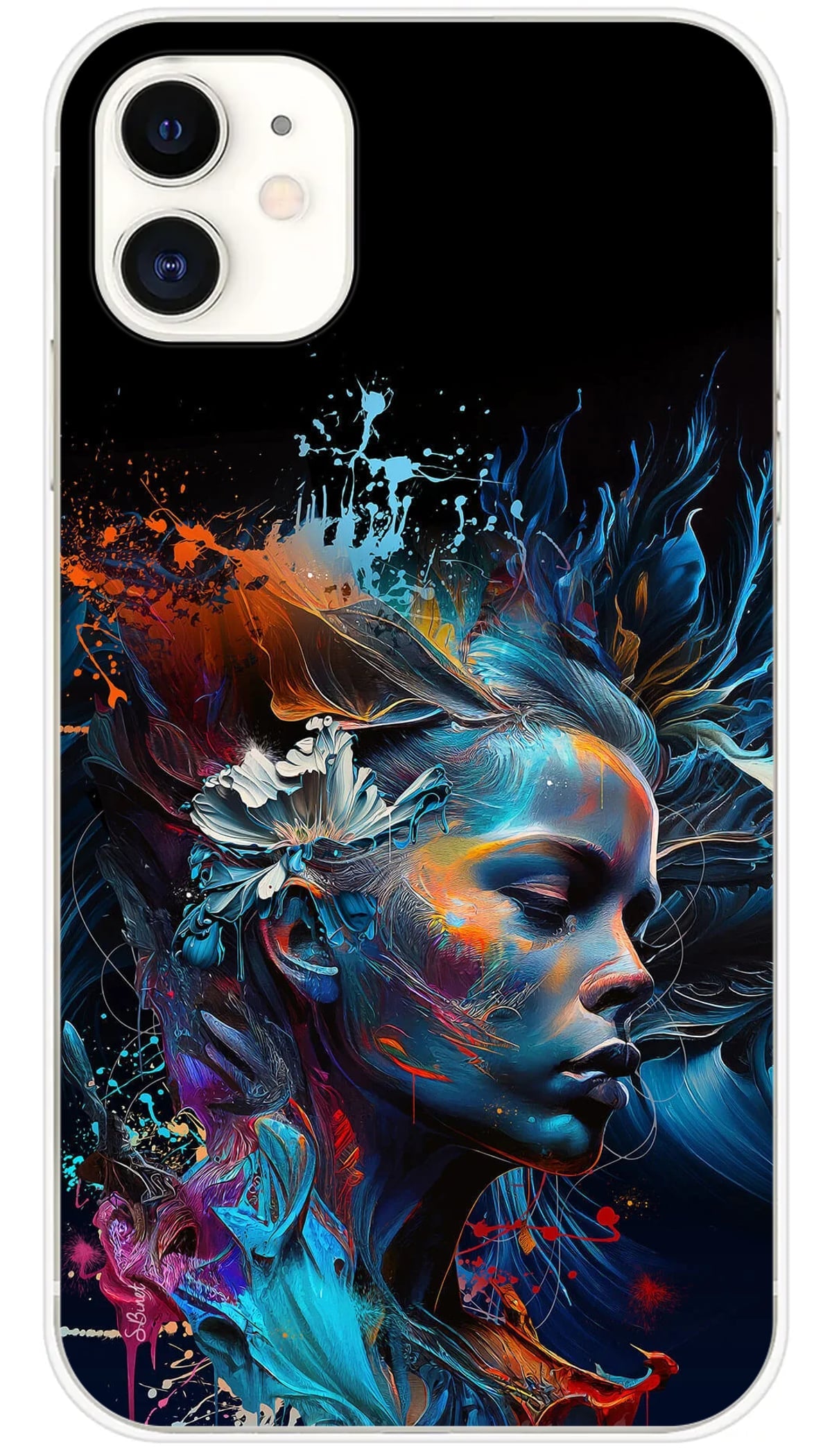 Coque iPhone SB La dame bleue - iPhone 11