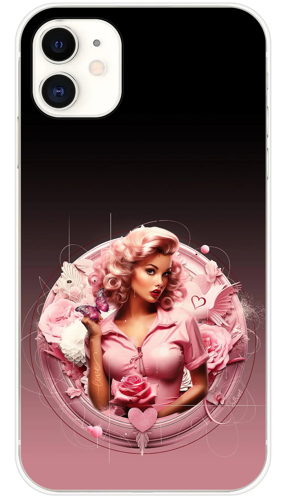 Coque iPhone SB Pin-Up Love - iPhone 11