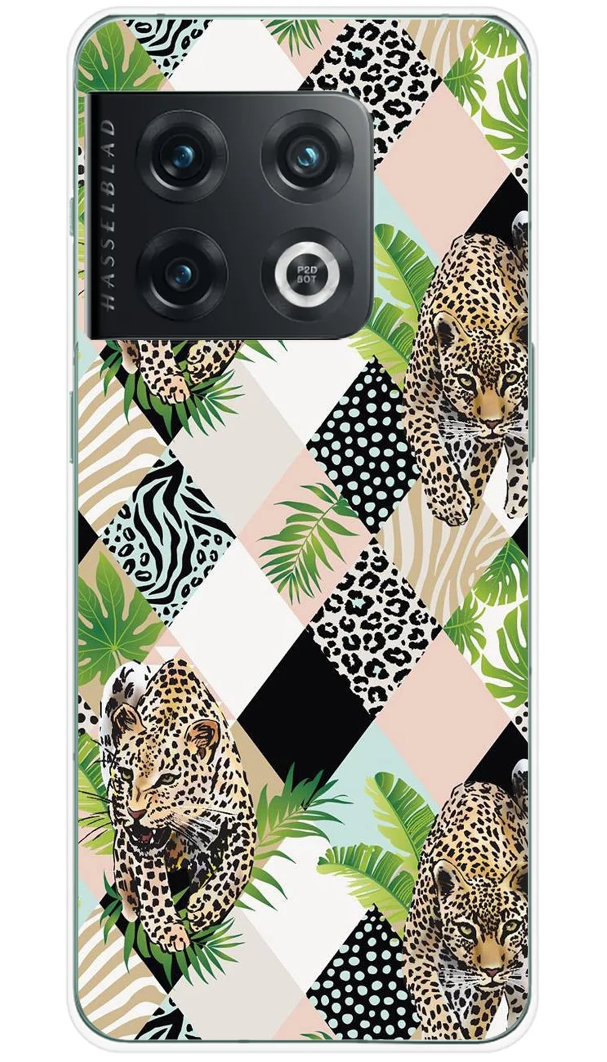 Coque OnePlus Léopard losange - 10 Pro 5G