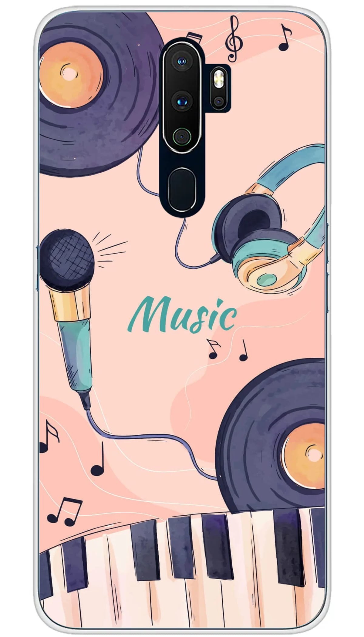 Coque Oppo Accords en couleur - A5 2020